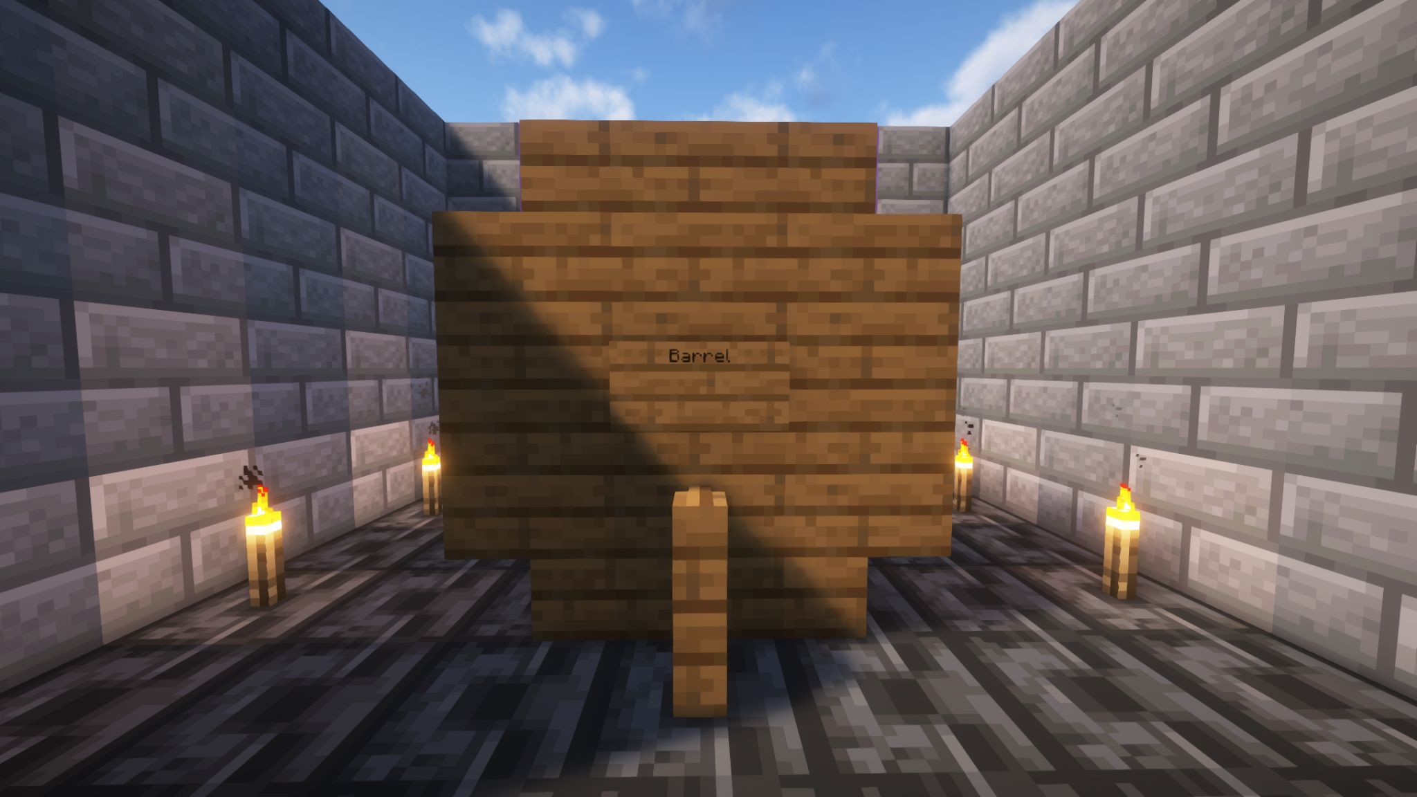 Brewery — большая бочка спереди